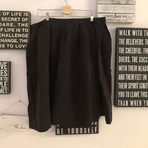 Plus Size Black Skirt, 3X